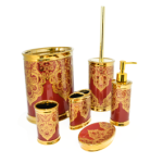Soap Dispenser Set (6pcs) - Golden Red - BR Accessories - Image 2