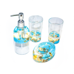 Soap Dispenser Set - Coral (4pcs) - BR Accessories - Image 2