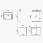 Wash Basin Counter -Aqua - Image 2