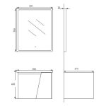 Wash Basin Counter ORYX Solo (TC-6285) - Image 4