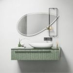 خزانة حمام معلقة مع مرآة - بيرل