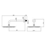 Shower arm WALL mounted - Saudi Ceramics - Image 3