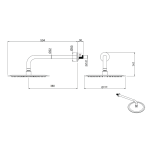 Shower arm WALL mounted - Saudi Ceramics - Image 2