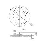 Shower head ROUND - Saudi Ceramics - Image 3