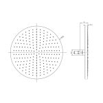 Shower head ROUND - Saudi Ceramics - Image 2
