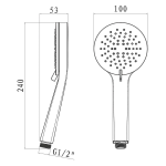 Hand shower - Saudi Ceramics - Image 2