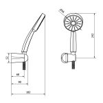 Hand shower set - NAPOLI - Image 3