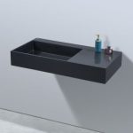 Wash Basin TOURMALINE wall-hung RECTANGL