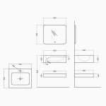 Wash Basin Porcelain ORYX-CURVA - Image 2