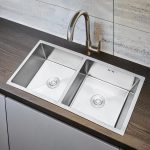 Double Kitchen Sink with Drainer 90x45 - Image 3