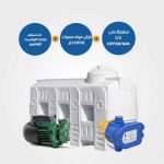 135-walkway  Horizontial Tanks 2000 +Water booster pump KPF 30/16 M - 0.5 Horsepower+ACQUAVERO pressure control ACQUASET LS