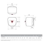 Electrical Water Heater AS TDD QUAD 10L Vertical 1200W - Image 3