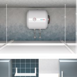 سخان مياه كهربائي 50 لترأفقي  سبارك هيت - الخزف السعودي