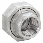 Union, Forged Steel, 1 1/4Inch x 1 1/4Inch Pipe Size, NPT x NPT, Class 3000