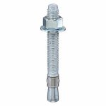 Steel Expansion Wedge Anchor, 2 3/4 in, 1/2 in Anchor Dia., Zinc Plated, 25PK