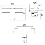 SHOWER MIXER  - CUBIST - Image 2