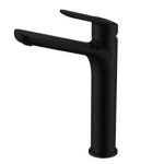 WB MIXER HIGH RISE 23cm W/POP-UP BLACK