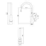 RISE KITCHEN SINK MIXER ONE-HOLE CHROME - Image 2