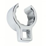 Crowfoot Socket Wrench, 1/2 inch Drive Size, 1 7/16 inch Head Size, 12-Point, Alloy Steel, Chrome Finish