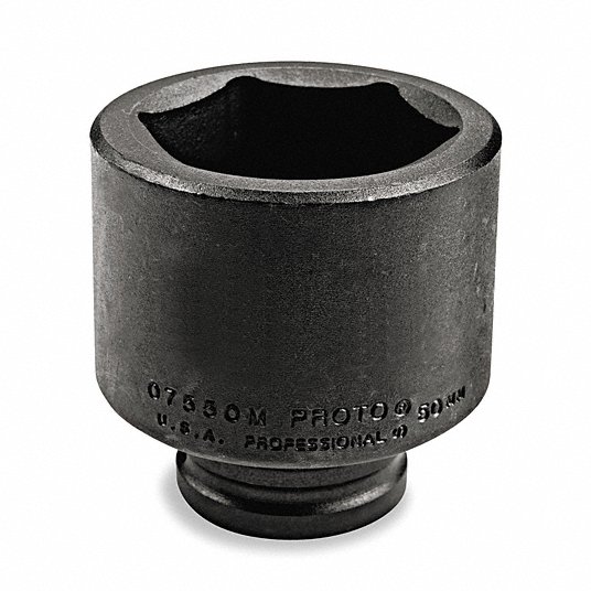 1ACL4_AS01.jpg Impact Socket, 1 1/2 in, 6-Point, Drive Size 3/4 in - Image 1