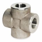 316 Stainless Steel Cross, FNPT, 1-1/2Inch Pipe Size
