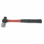 Ball Pein Hammer, Head Weight (Oz.) 16.0, Fiberglass Handle, Overall Length 13 Inch,Drop Forged Steel