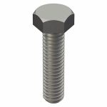 Hex Head Cap Screw 5/16Inch-18, 1 1/4Inch Fastener Length 316, Stainless Steel, PK 10