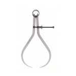 Outside Spring Caliper, 8 inch, Nut Type Solid