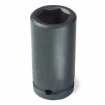 Impact Socket, 3/4 inch Drive Size, 1 13/16 inch Socket Size, 6-Point, Deep, Black Oxide