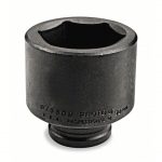 Impact Socket, 3/4 inch Drive Size, 38 mm Socket Size, 6-Point, Standard, Black Oxide