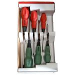 Grado 6-Piece Screwdriver Set Flat & Cross (مميزات: Rubber Grip)