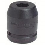 Impact Socket, Alloy steel, 1 inch Drive Size, 3 1/2 inch Socket Size, 6-Point, Standard Depth, Black Oxide