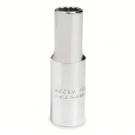 Socket, 3/8 inch Drive Size, 9/16 inch Socket Size, 12-Point, Alloy Steel, Deep, Chrome Finish