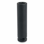 Impact Socket, 3/4 inch Drive Size, 36 mm Socket Size, 6-Point, Deep, Black Oxide