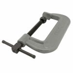 Extra Heavy Duty Forged Steel C-Clamp, 3 inch Max. Opening, 2 inch Throat Depth, Gray