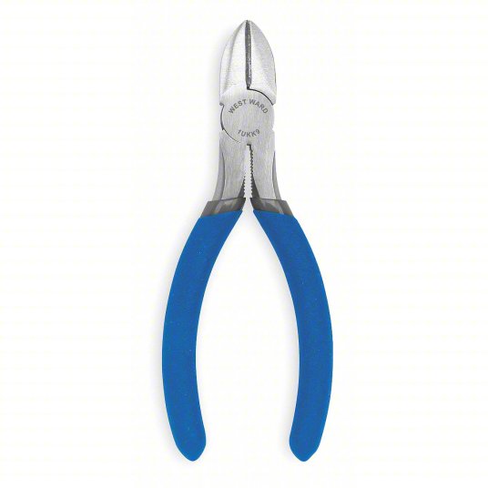 1ukk9_as01.jpg Diagonal Cutting Plier, 5/8-inch Jaw Length, 5-inch Overall Length, Blue - Image 1