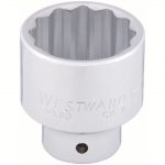 Socket, 3/4 in Drive Size, 2-inch Socket Size, 12-Point, Chrome