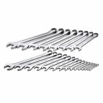 Combination Wrench Set, Alloy Steel, Chrome, 23 Number of Tools