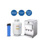 231-Gaz Tank Vertical Capacity 450 Ltr +Water Dispenser White (Aquatower - Zee Plus M2)+Aquatower Jumbo Big Blue Single Filter