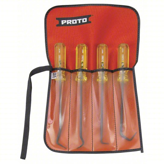 23ua49_as01-1.jpg طقم خطاف وإلتقاط، من الفولاذ، زاوية 45 درجة/زاوية 90 درجة/طرف خطاف، 4 قطع - الصورة 1