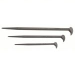 Pry Bar Chisel Set of 4 pcs, 12 in_16 in_21 in Overall Lg, 12 in_16 in_21 in Bar Wd, Pry Bar Set