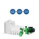 271-Horizontial &  Vertical Tanks 7000 +Horizontal water pump K 35/100M - 1.5 Horsepower+Electrical Floater