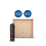 273-Roll up doors of 3,70 meters width in 3 meters high +Grundfos SB 3-45A / One Horsepower