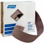 Coarse Aluminum Oxide Abrasive Roll, 150 ft L X 2 in W, 50 Grit