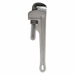 Pipe Wrench, Aluminum, 2 inch Jaw Capacity, Serrated, 12 inch Overall length, I-Beam