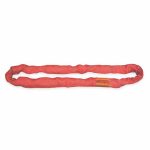 Round Sling, 10 ft Endless - Type 5 , 1 3/8 in Diameter, Colo Red, Polyester