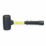 Dead Blow Hammer, 4 lb Head Weight, Fiberglass with Nonslip Grip Handle Material
