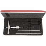 Mechanical Depth Micrometer, Range 0 in to 6 in, Base Style Full, Accuracy +/-0.0001 in2ZUD3