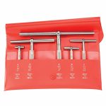 Telescoping Gauge Set, Number of Pieces 5, Range 1/2 in to 6 in, Maximum Measuring Depth 2.625 in