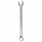 Combination Wrench, Alloy Steel, Satin, 18 mm Head Size, 10 1/2 in Overall Length